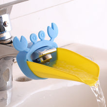 Load image into Gallery viewer, Faucet Extension Children&#39;s Guide Sink Hand Sanitizer Handwashing Tools New Crab Cartoon Extension of The Water Trough Bathroom